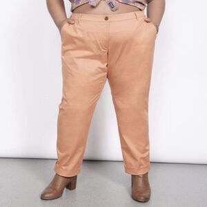 Wildfang The Essential Trouser Pant Pecan Size 14 NWT